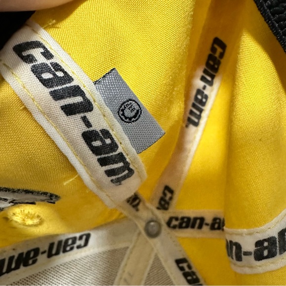 Vintage Can-Am Logo Fitted Hat Cap in‎ Yellow Size L/XL EUC - Picture 7 of 9